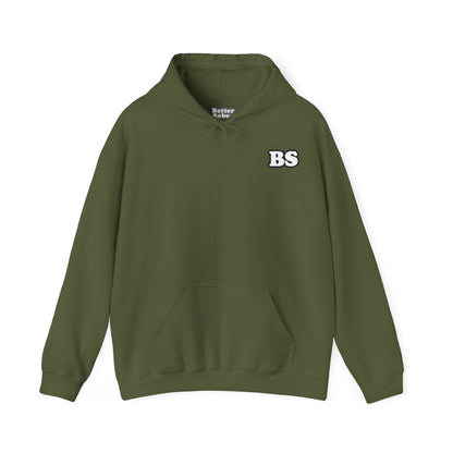 BS CLASSIC BLK/WHT PRINT Unisex Heavy Blend™ Hooded Sweatshirt