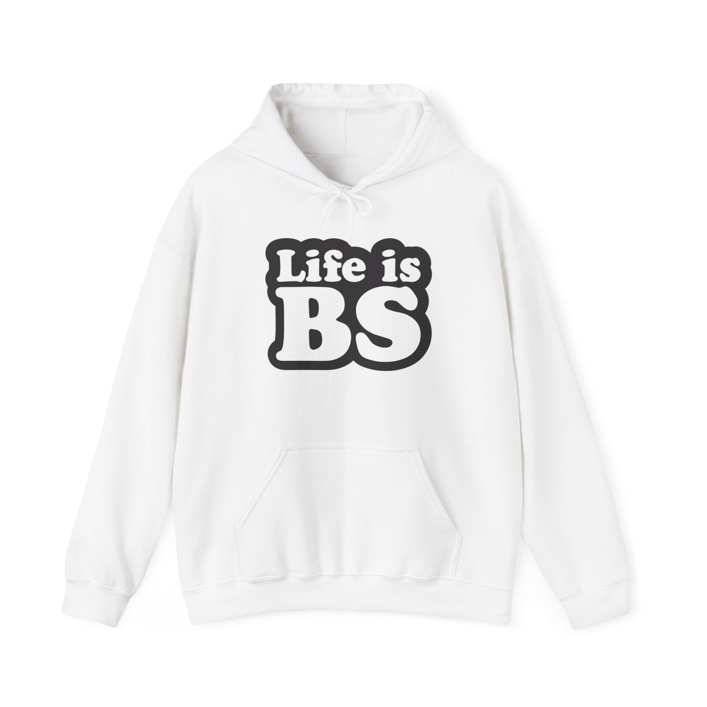 STACKED BLK/WHT PRINT Unisex Heavy Blend™ Hooded Sweatshirt