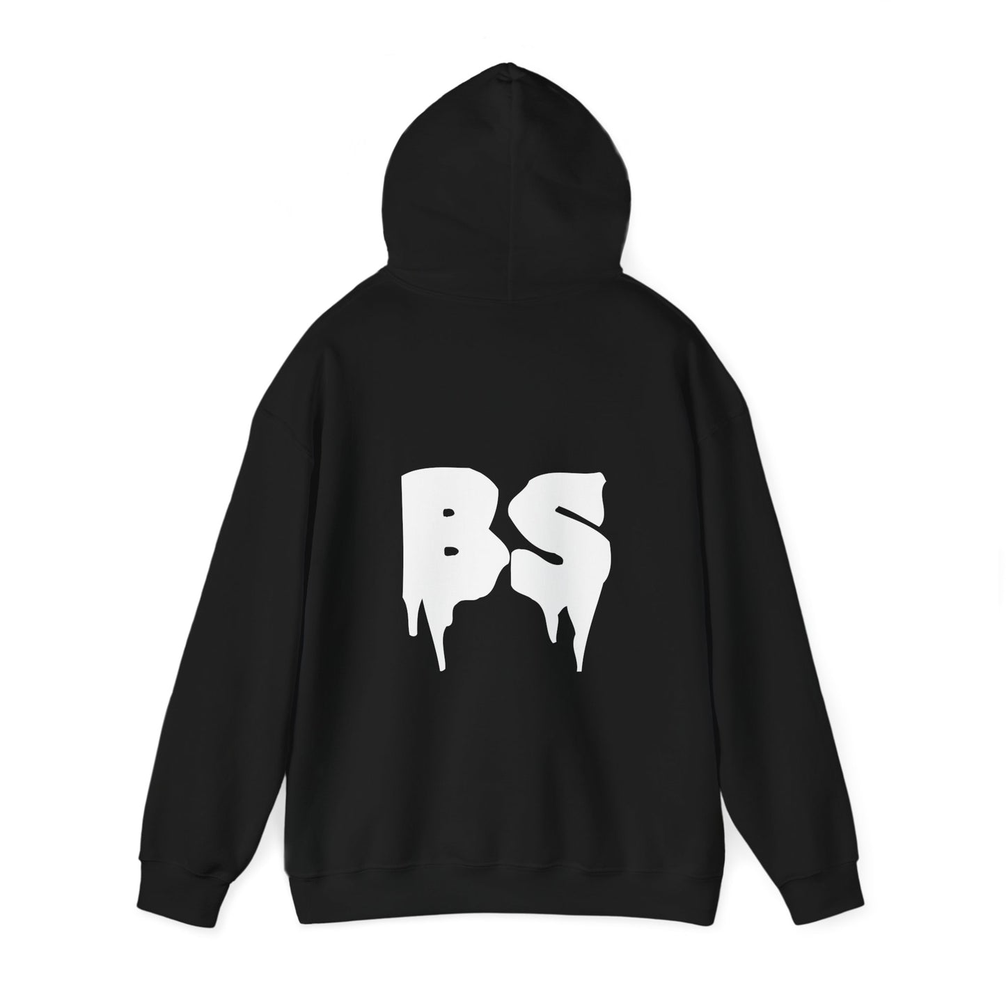 BS DRIP WHT PRINT Unisex Heavy Blend™ Hooded Sweatshirt