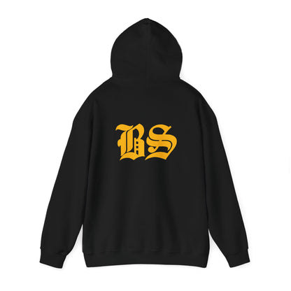 BS OLD SCHOOL GLD PRINT Unisex Heavy Blend™ Hooded Sweatshirt