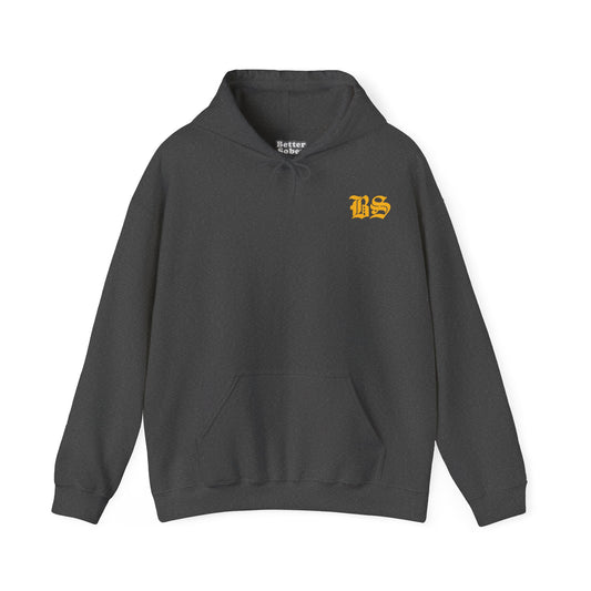 BS OLD SCHOOL GLD PRINT Unisex Heavy Blend™ Hooded Sweatshirt