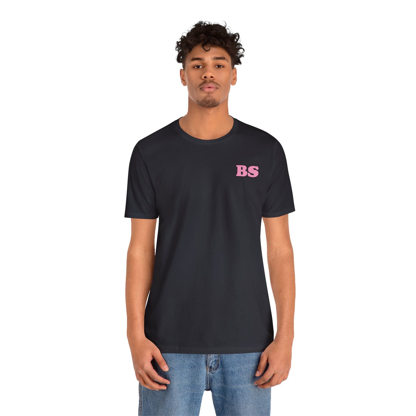 BS CLASSIC BLK/PNK PRINT Unisex Jersey Short Sleeve Tee