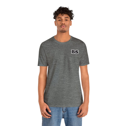 BS CLASSIC WHT/BLK PRINT Unisex Jersey Short Sleeve Tee