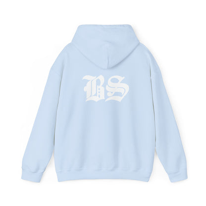 BS OLD SCHOOL WHT PRINT Unisex Heavy Blend™ Hooded Sweatshirt