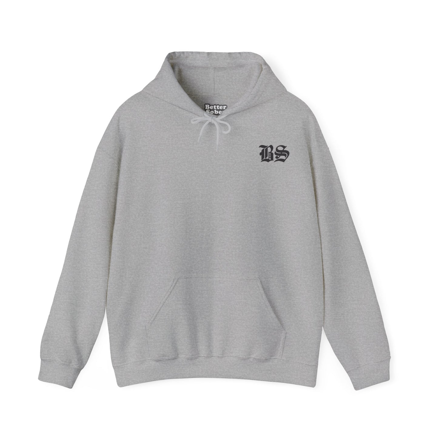 BS OLD SCHOOL BLK PRINT Unisex Heavy Blend™ Hooded Sweatshirt