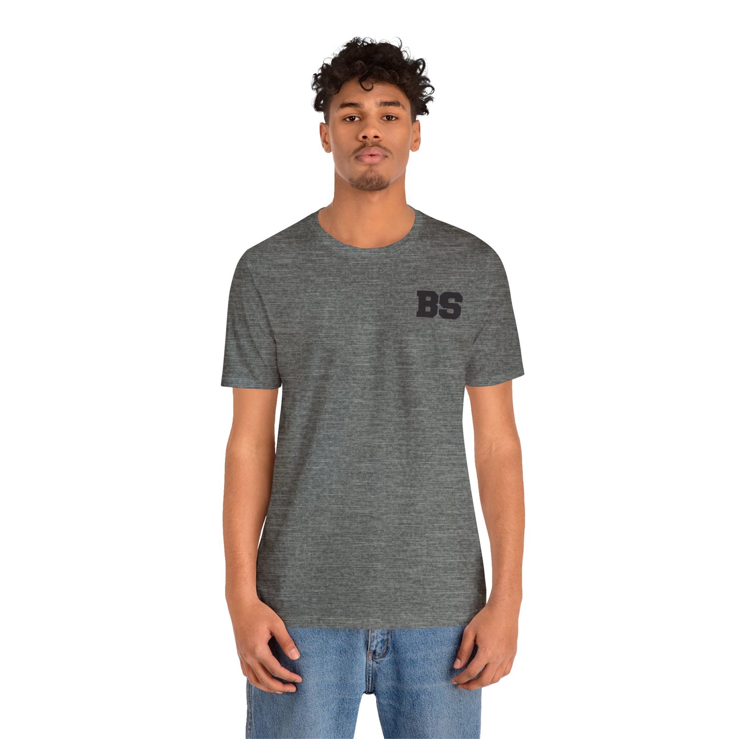 BS COLLEGE BLK PRINT Unisex Jersey Short Sleeve Tee