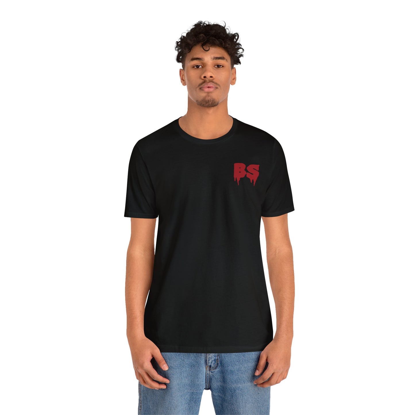 BS DRIP RED PRINT Unisex Jersey Short Sleeve Tee