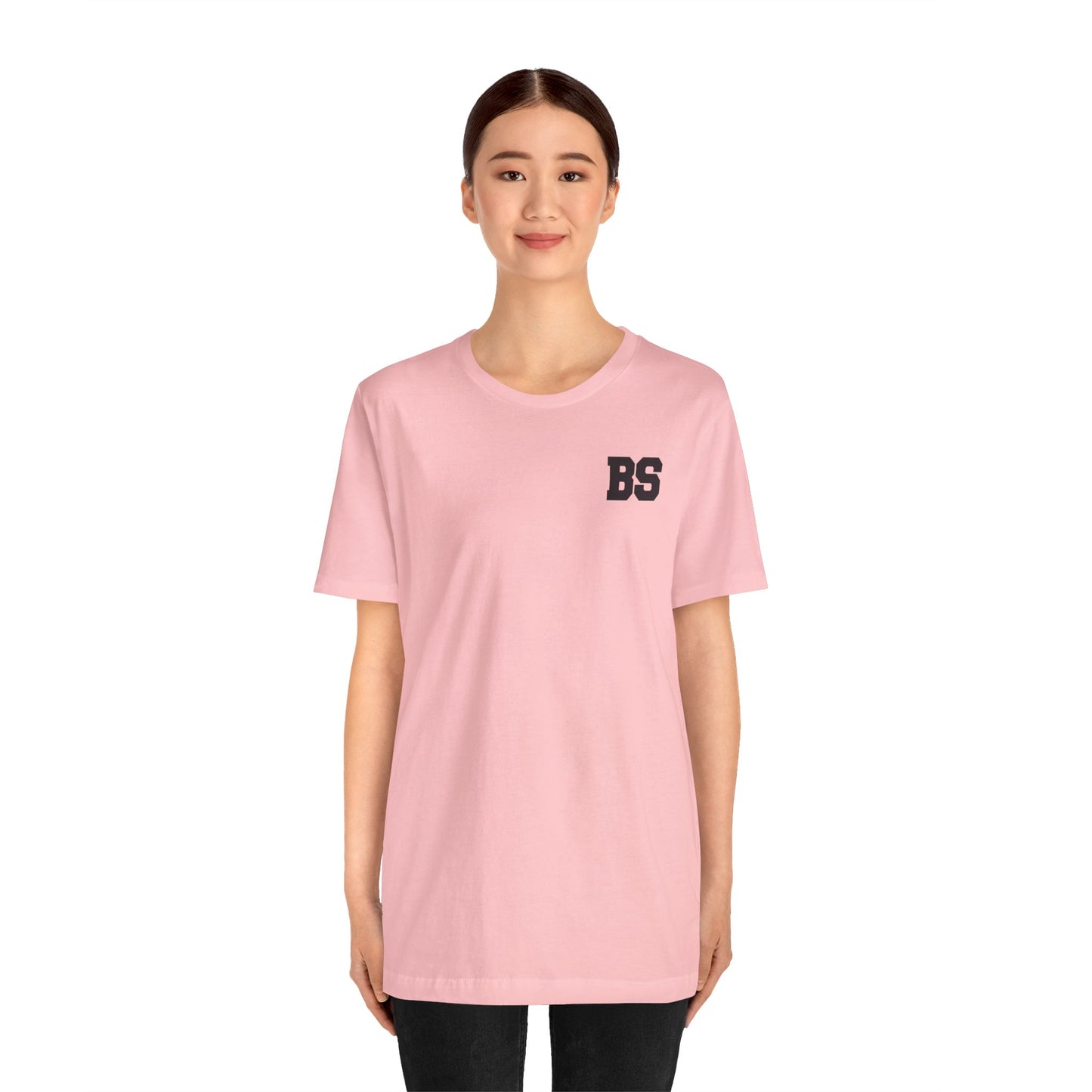 BS COLLEGE BLK PRINT Unisex Jersey Short Sleeve Tee