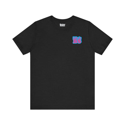 STACKED BLU/PNK PRINT Unisex Jersey Short Sleeve Tee