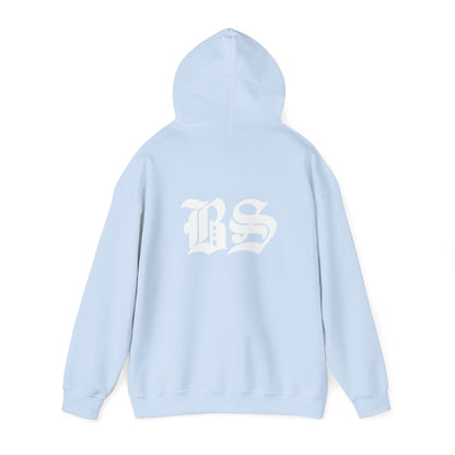 BS OLD SCHOOL WHT PRINT Unisex Heavy Blend™ Hooded Sweatshirt