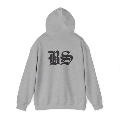 BS OLD SCHOOL BLK PRINT Unisex Heavy Blend™ Hooded Sweatshirt