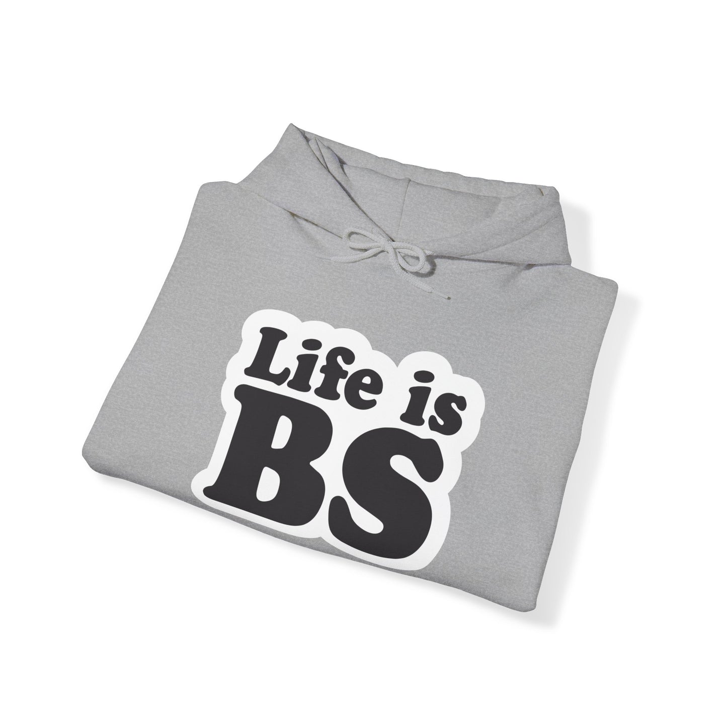 STACKED WHT/BLK PRINT Unisex Heavy Blend™ Hooded Sweatshirt