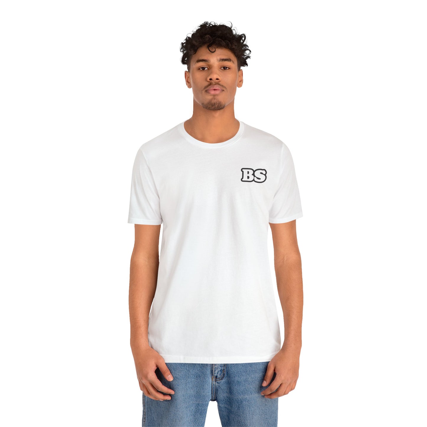 BS CLASSIC BLK/WHT PRINT Unisex Jersey Short Sleeve Tee