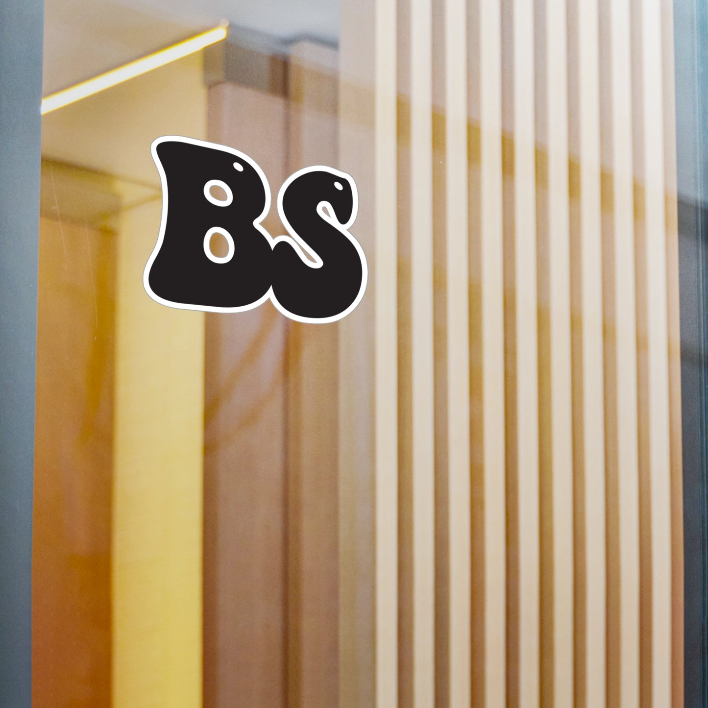 BS BUBBLE BLK Kiss-Cut Vinyl Decals