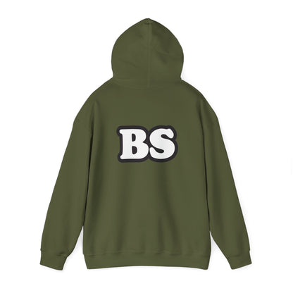 BS CLASSIC BLK/WHT PRINT Unisex Heavy Blend™ Hooded Sweatshirt