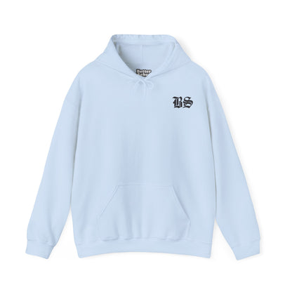 BS OLD SCHOOL BLK PRINT Unisex Heavy Blend™ Hooded Sweatshirt