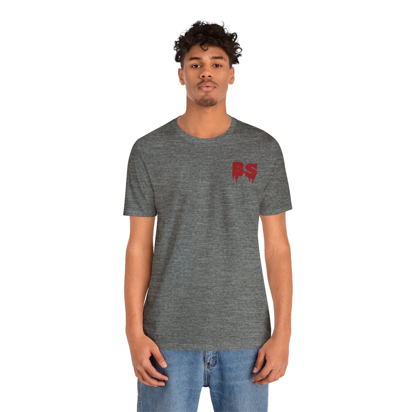 BS DRIP RED PRINT Unisex Jersey Short Sleeve Tee