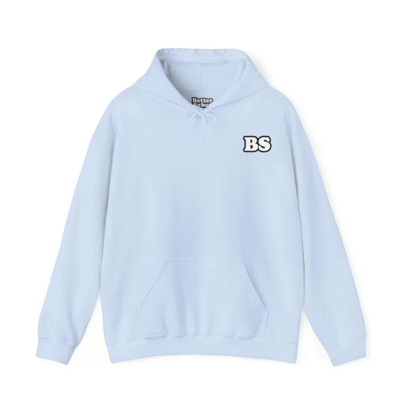 BS CLASSIC BLK/WHT PRINT Unisex Heavy Blend™ Hooded Sweatshirt