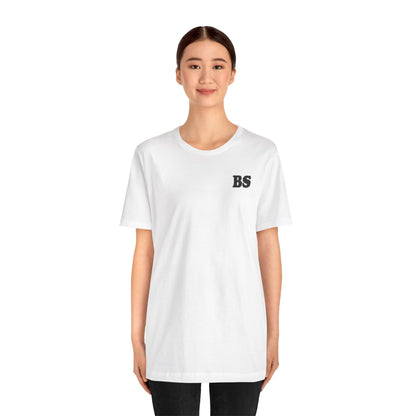 BS CLASSIC WHT/BLK PRINT Unisex Jersey Short Sleeve Tee