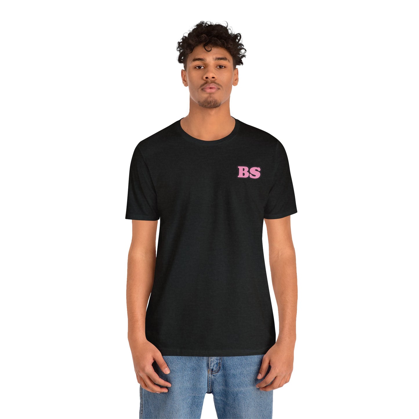 BS CLASSIC BLK/PNK PRINT Unisex Jersey Short Sleeve Tee