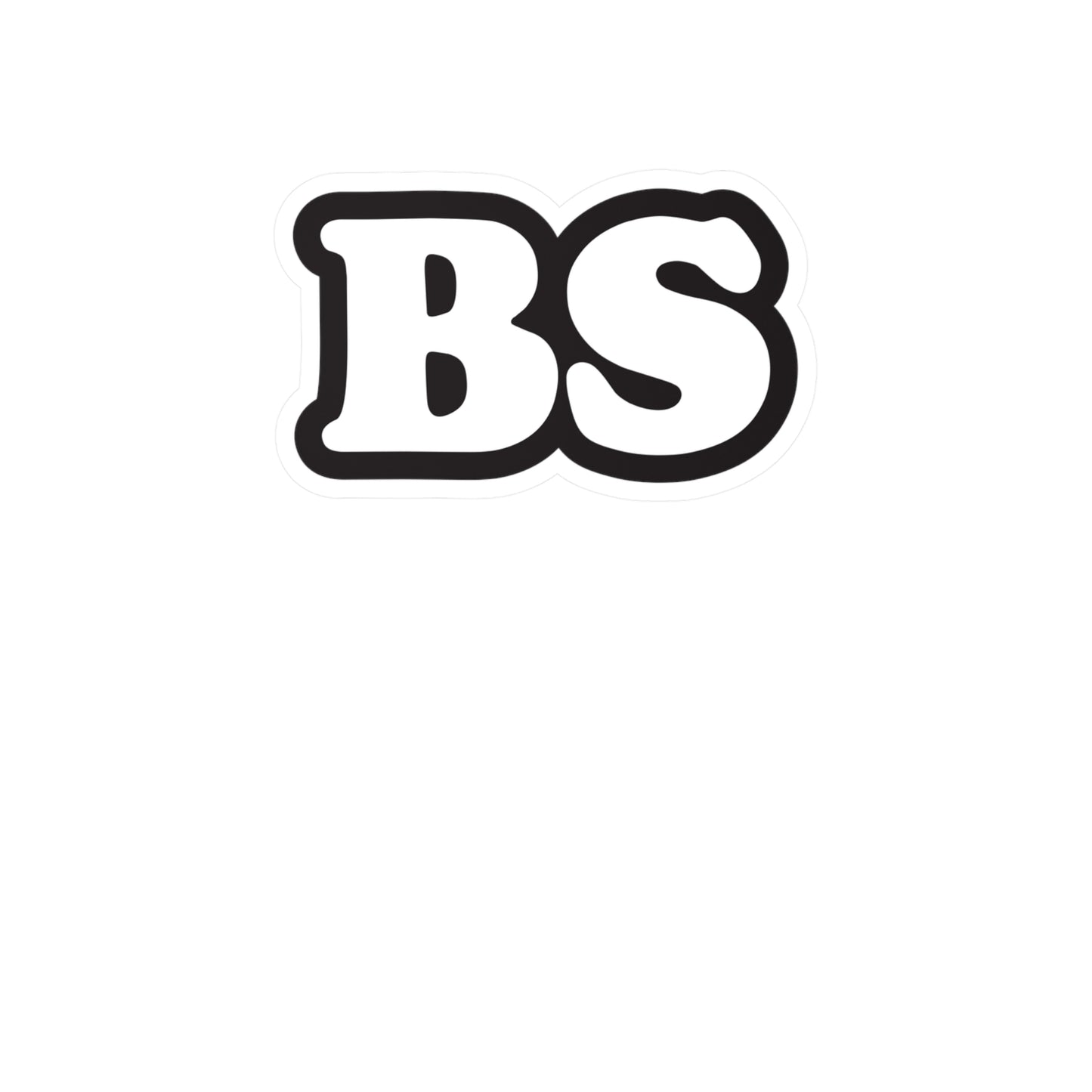 BS CLASSIC BLK/WHT Kiss-Cut Vinyl Decals