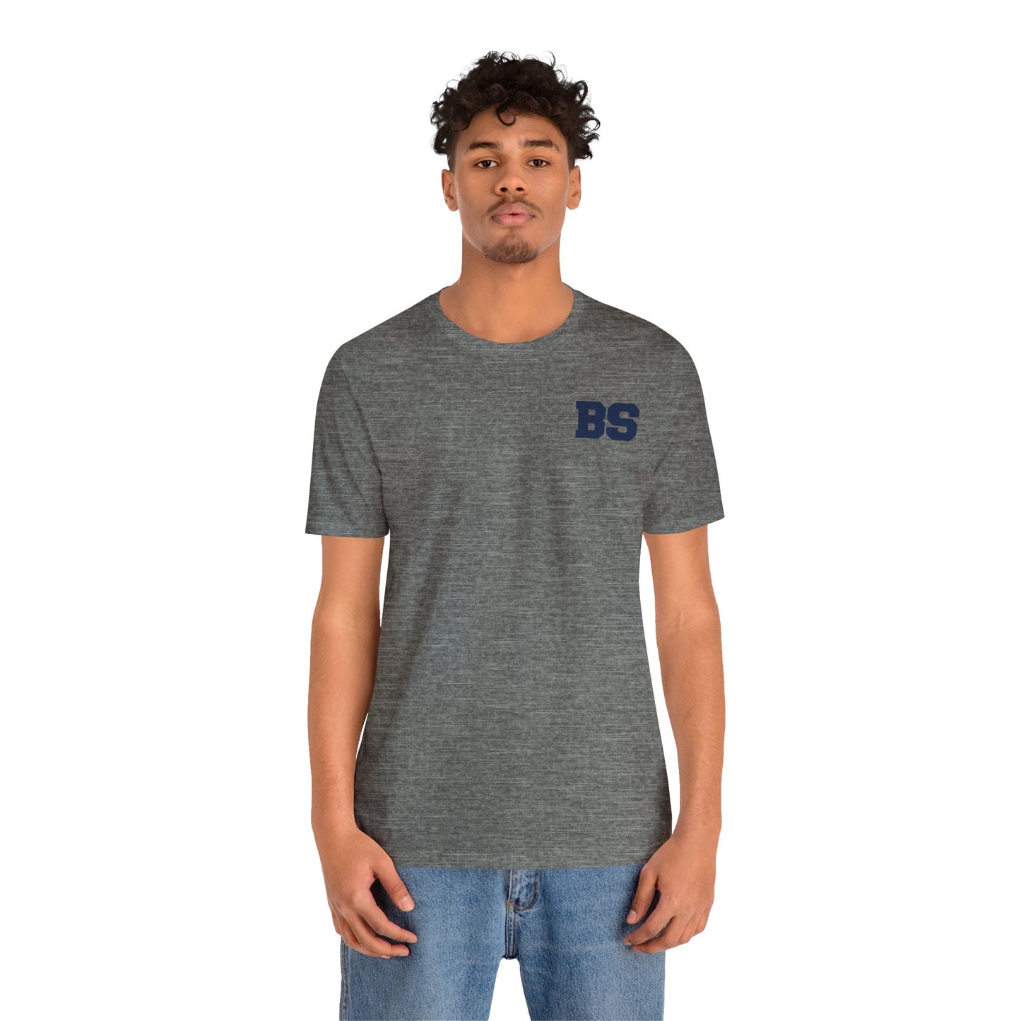 BS COLLEGE NAVY PRINT Unisex Jersey Short Sleeve Tee