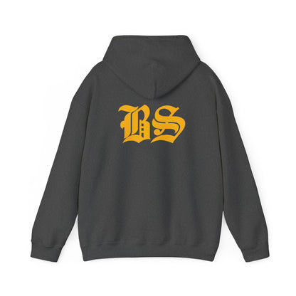 BS OLD SCHOOL GLD PRINT Unisex Heavy Blend™ Hooded Sweatshirt