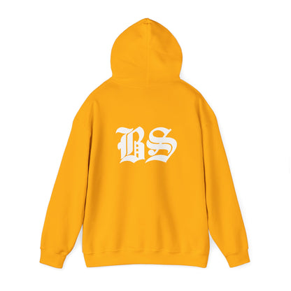 BS OLD SCHOOL WHT PRINT Unisex Heavy Blend™ Hooded Sweatshirt