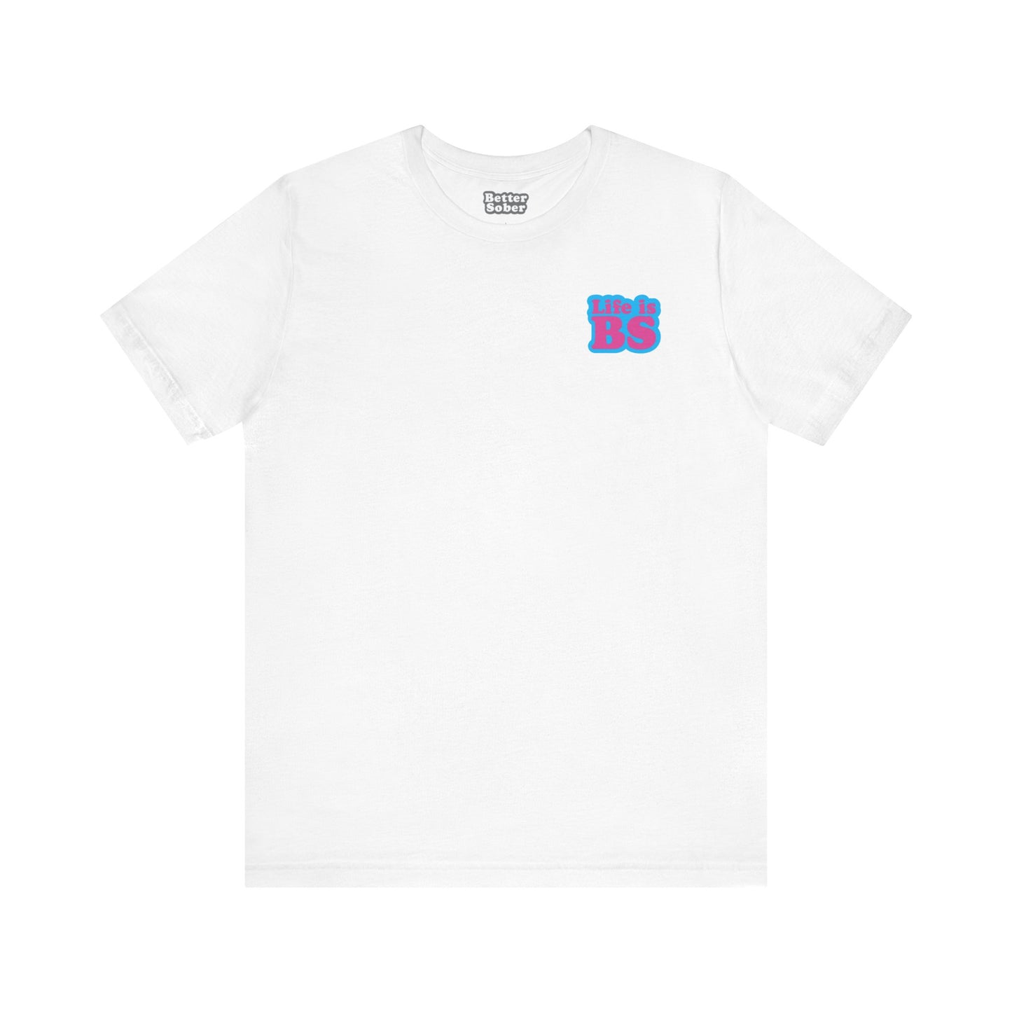 STACKED BLU/PNK PRINT Unisex Jersey Short Sleeve Tee