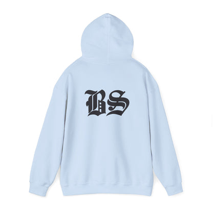 BS OLD SCHOOL BLK PRINT Unisex Heavy Blend™ Hooded Sweatshirt