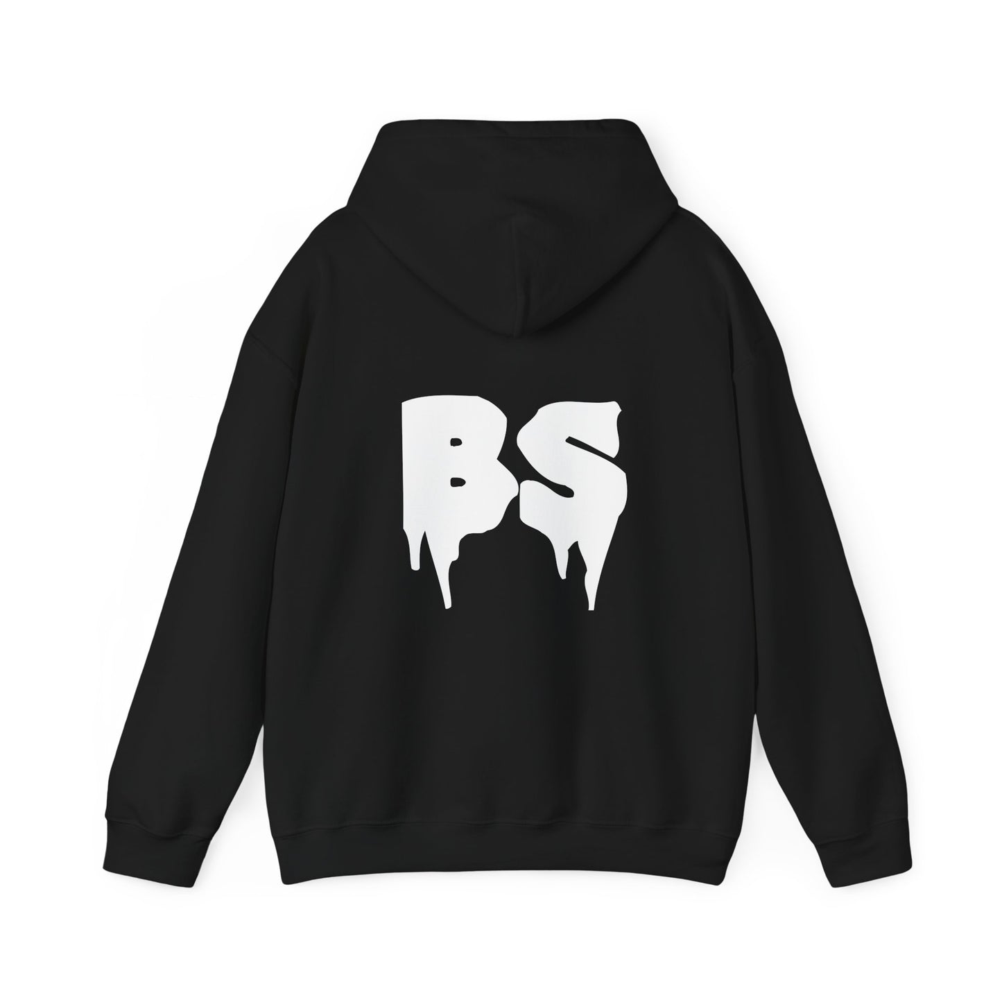 BS DRIP WHT PRINT Unisex Heavy Blend™ Hooded Sweatshirt