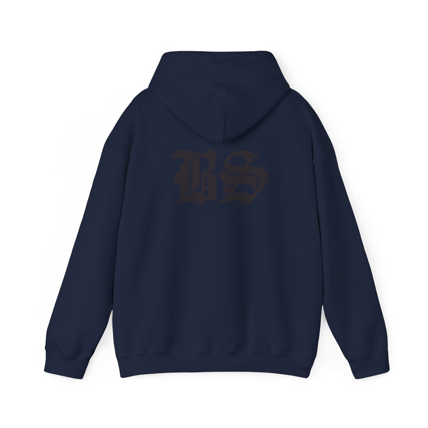 BS OLD SCHOOL BLK PRINT Unisex Heavy Blend™ Hooded Sweatshirt