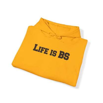 Life is BS College BLK Unisex Heavy Blend™ Hooded Sweatshirt