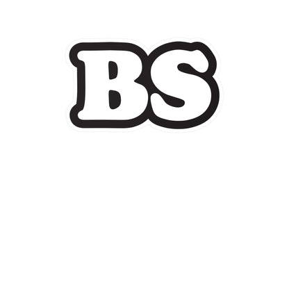 BS CLASSIC BLK/WHT Kiss-Cut Vinyl Decals