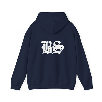 BS OLD SCHOOL WHT PRINT Unisex Heavy Blend™ Hooded Sweatshirt