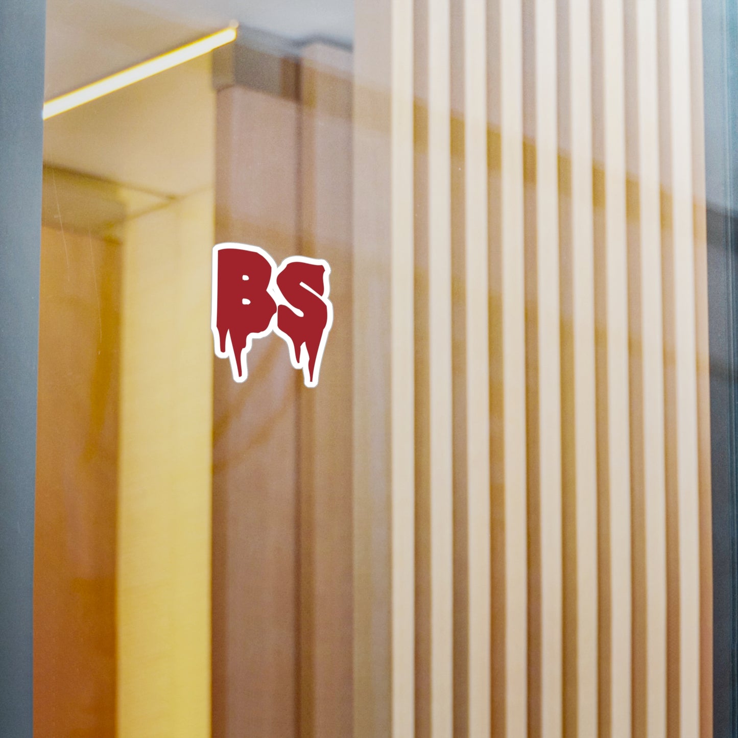 BS DRIP RED Kiss-Cut Vinyl Decals