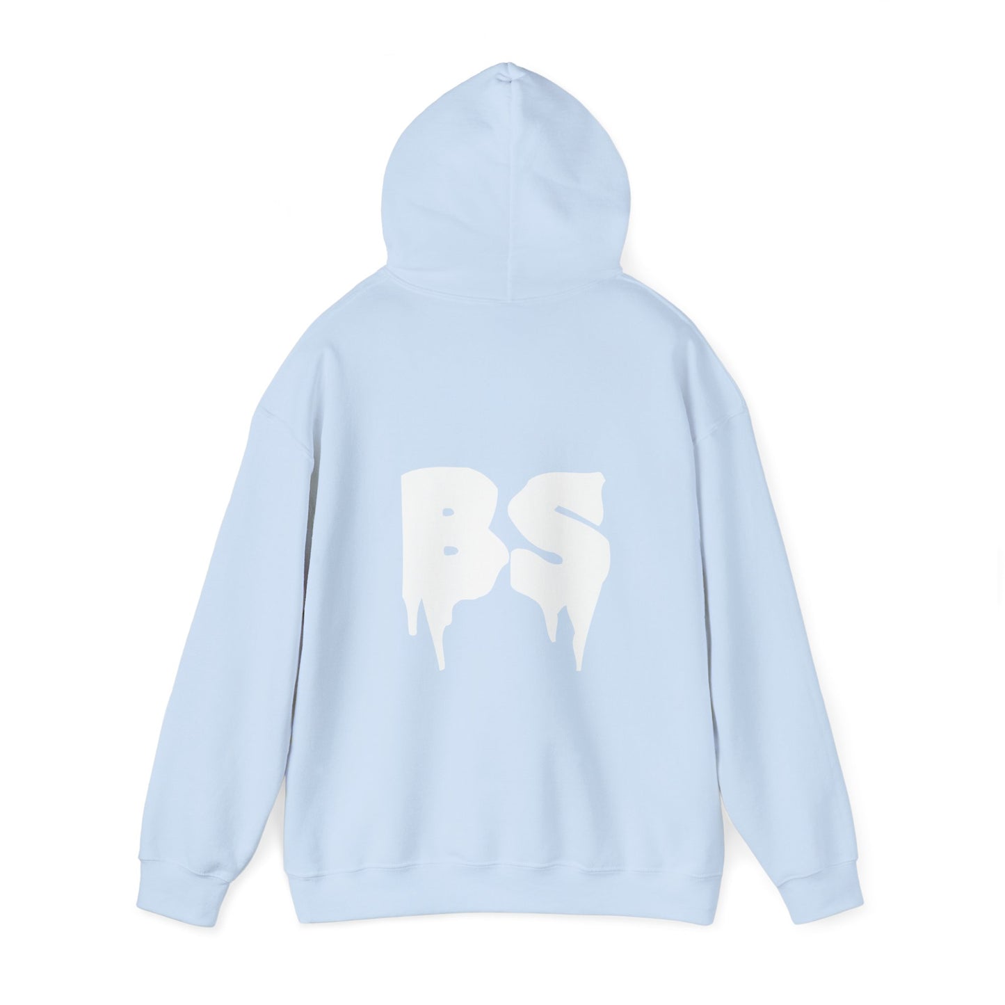 BS DRIP WHT PRINT Unisex Heavy Blend™ Hooded Sweatshirt