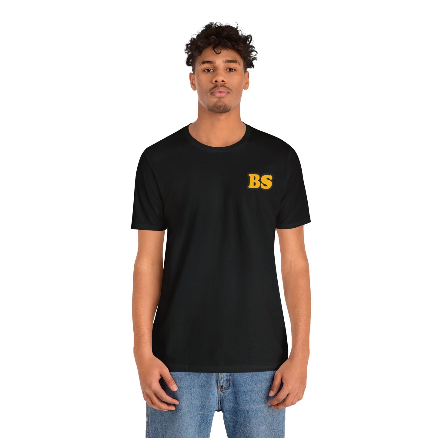 BS CLASSIC BLK/GLD PRINT Unisex Jersey Short Sleeve Tee