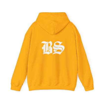 BS OLD SCHOOL WHT PRINT Unisex Heavy Blend™ Hooded Sweatshirt