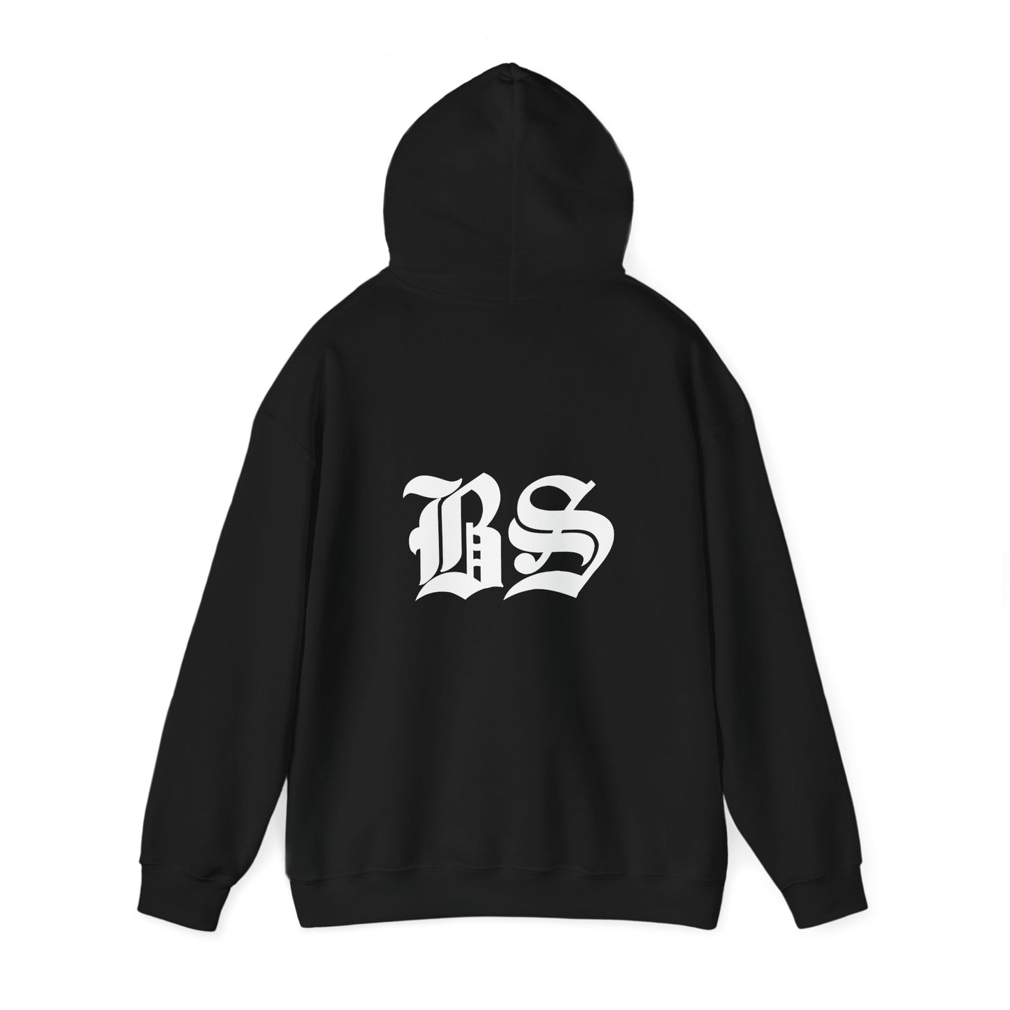 BS OLD SCHOOL WHT PRINT Unisex Heavy Blend™ Hooded Sweatshirt