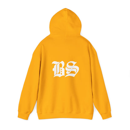 BS OLD SCHOOL WHT PRINT Unisex Heavy Blend™ Hooded Sweatshirt