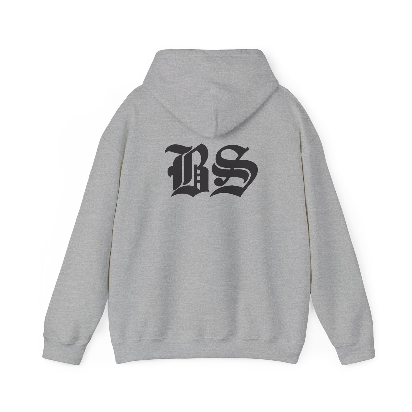 BS OLD SCHOOL BLK PRINT Unisex Heavy Blend™ Hooded Sweatshirt