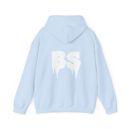 BS DRIP WHT PRINT Unisex Heavy Blend™ Hooded Sweatshirt