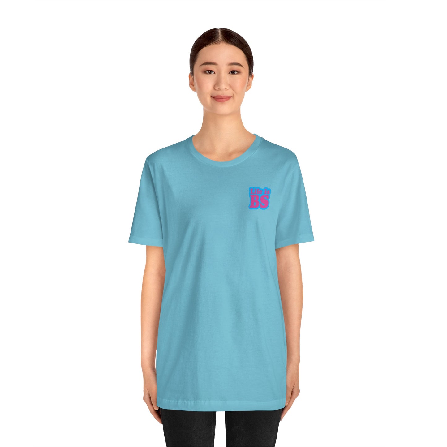 STACKED BLU/PNK PRINT Unisex Jersey Short Sleeve Tee