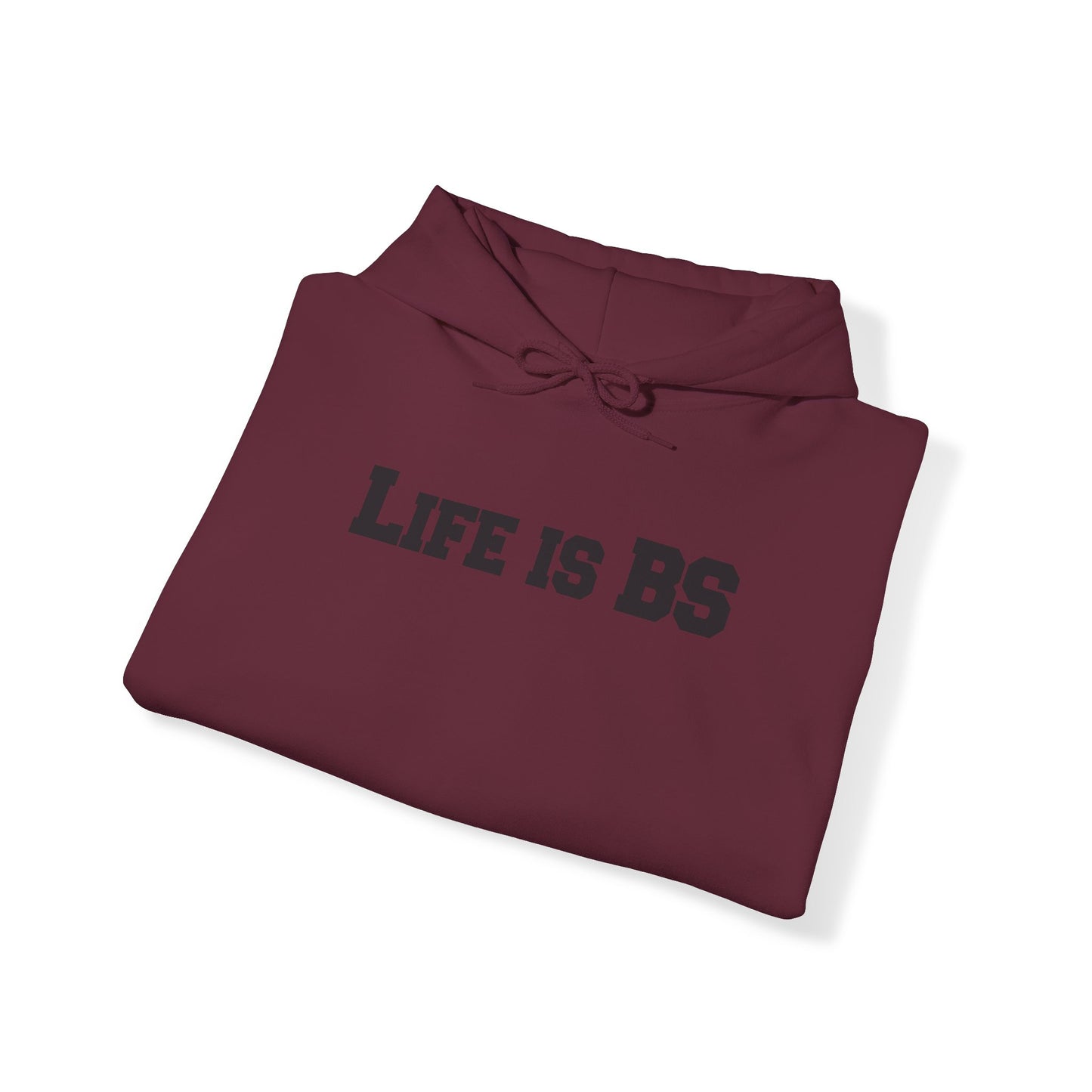 Life is BS College BLK Unisex Heavy Blend™ Hooded Sweatshirt