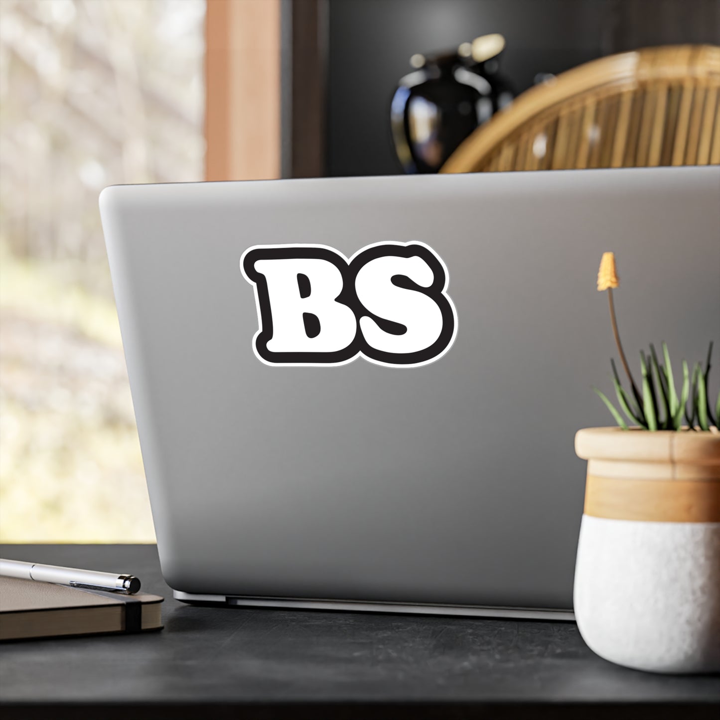 BS CLASSIC BLK/WHT Kiss-Cut Vinyl Decals