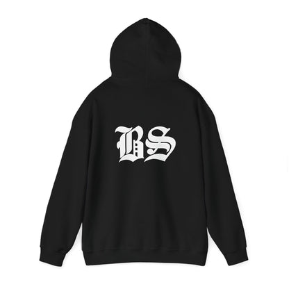 BS OLD SCHOOL WHT PRINT Unisex Heavy Blend™ Hooded Sweatshirt