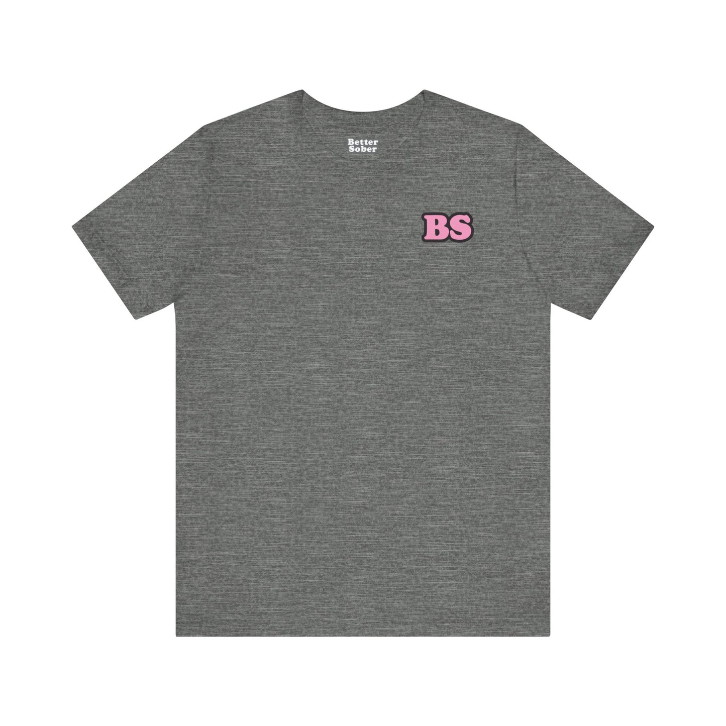 BS CLASSIC BLK/PNK PRINT Unisex Jersey Short Sleeve Tee