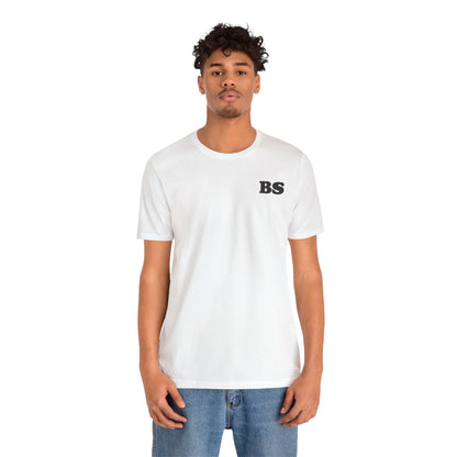 BS CLASSIC WHT/BLK PRINT Unisex Jersey Short Sleeve Tee