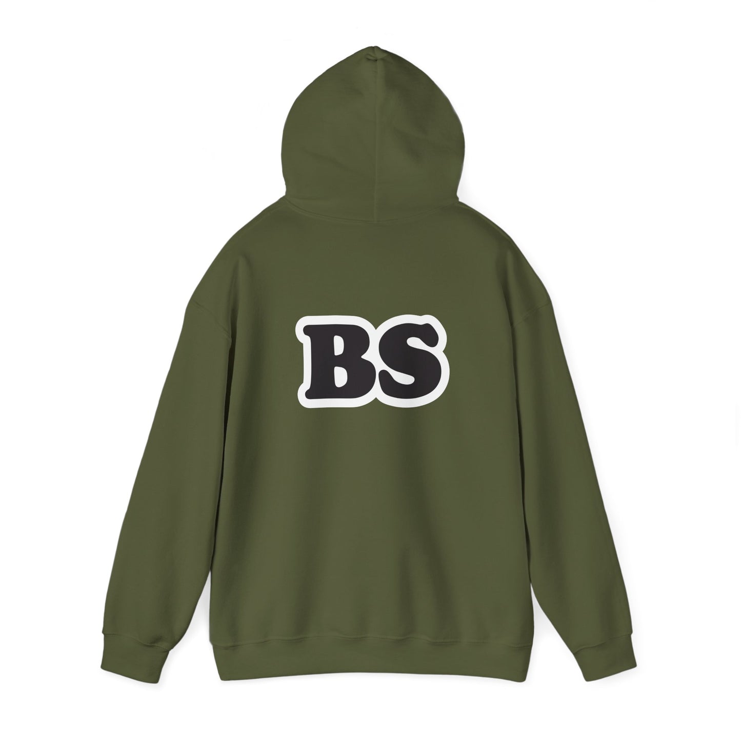 BS CLASSIC WHT/BLK PRINT Unisex Heavy Blend™ Hooded Sweatshirt